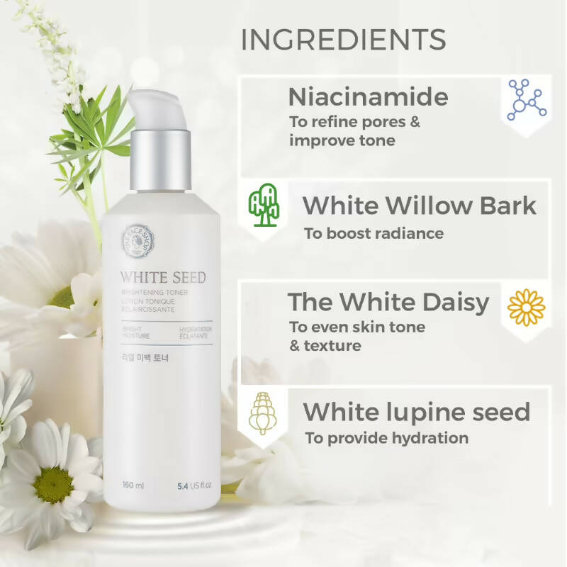 The Face Shop White Seed Brightening Toner - Distacart