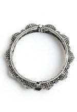Thumbnail for Mominos Fashion Kamal Johar Oxidised Silver-Plated Handcraft Bracelet