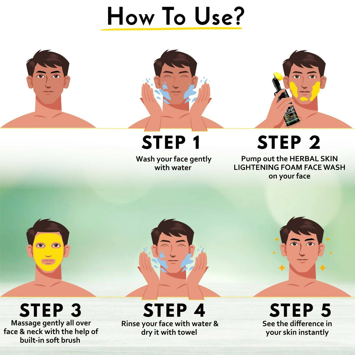 Muuchstac Herbal Skin Lightening Foam Face Wash - Distacart