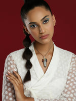 Thumbnail for Women's Silver-Plated Chain - Ruby Raang - Distacart