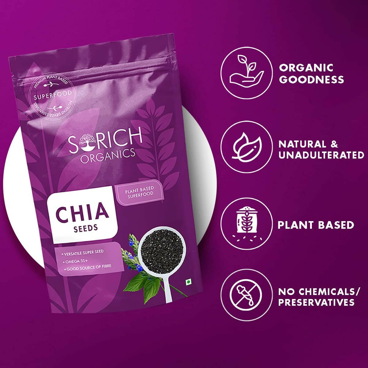 Sorich Organics Raw Chia Seeds - Distacart