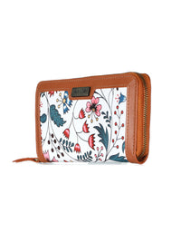Thumbnail for Priyaasi Women White Tropical Floral Chain Wallet - Distacart