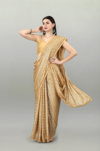 Thumbnail for NOZ2TOZ Women Party Wear Sequnce Worked Chiku Colour Heavy Georgette Saree - Distacart