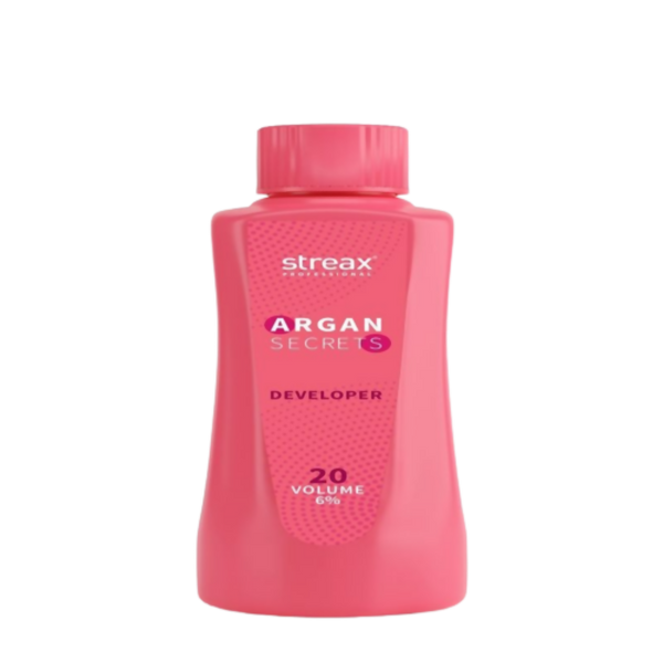 Streax Professional Developer For Argan Secrets Colourant - 20 Volume 6% - Distacart