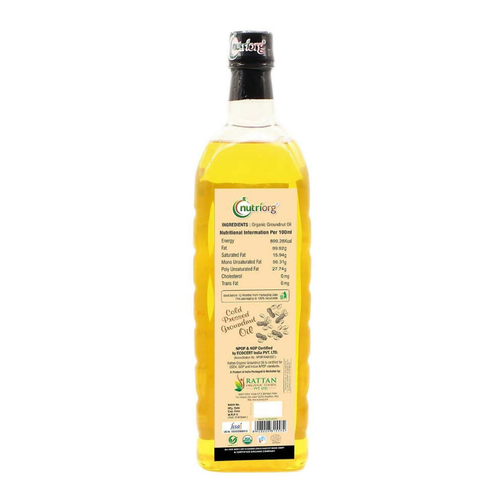 Nutriorg Organic Groundnut Oil - Distacart