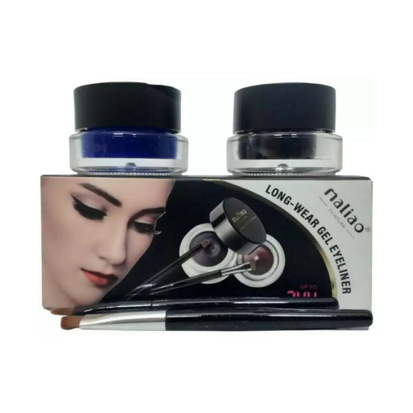 Maliao Longwear 24 Hrs Stay Gel Eyeliner (Black & Blue) - Distacart