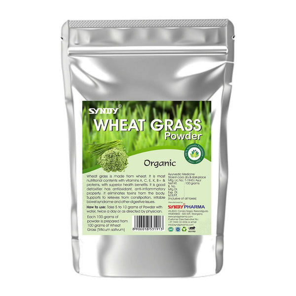Syndy Pharma Organic Wheat Grass Powder - Distacart