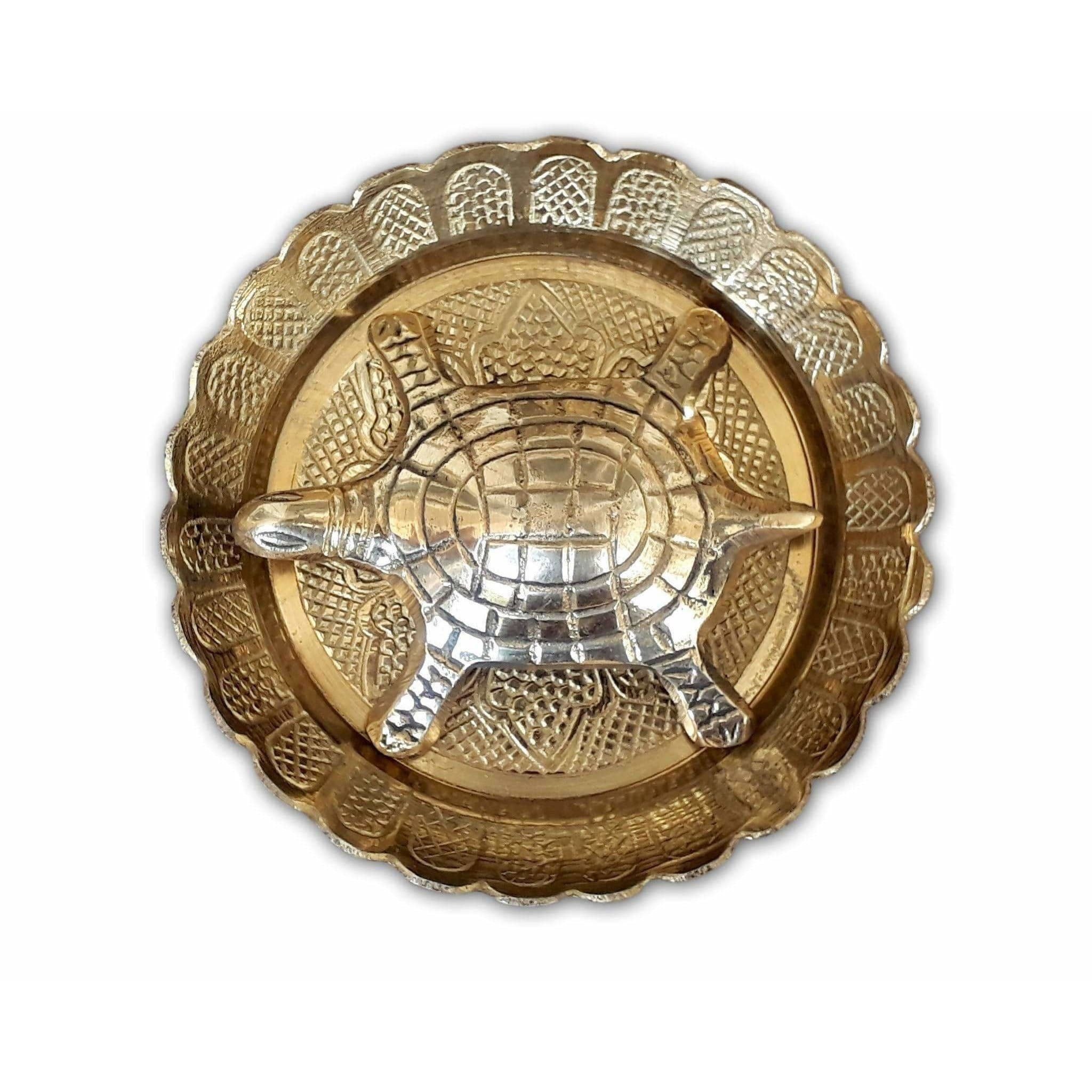 Tortoise with Small Brass Plate - Distacart