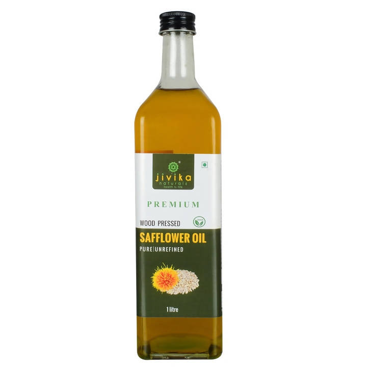 Jivika Naturals Cold Pressed Safflower Oil - Distacart