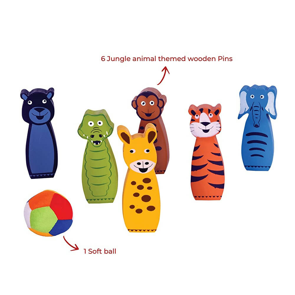 Desi Toys Jungle Bowling Game - Distacart