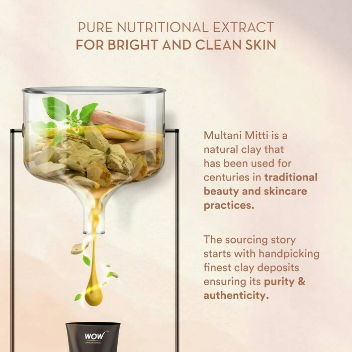 Wow Skin Science Purifying Multani Mitti Face Wash - Distacart