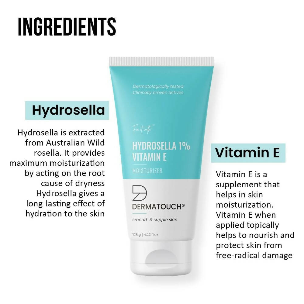 Dermatouch Hydrosella 1% & Vitamin E Moisturizer - Distacart
