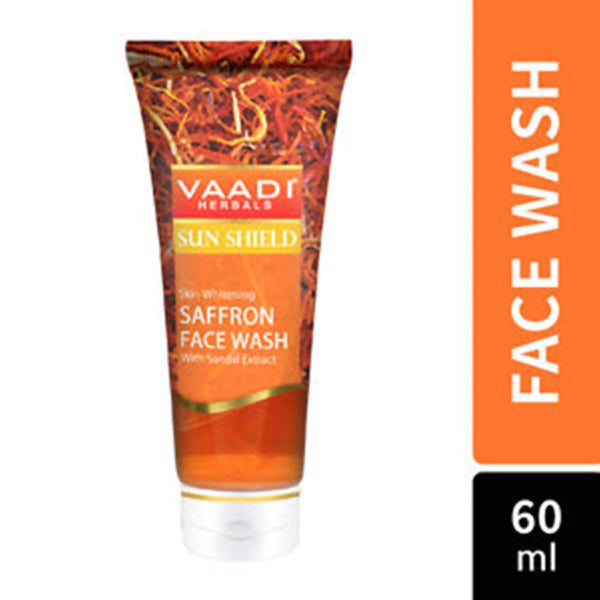 Vaadi Herbals Skin Whitening Saffron Face Wash With Sandal Extract - Distacart