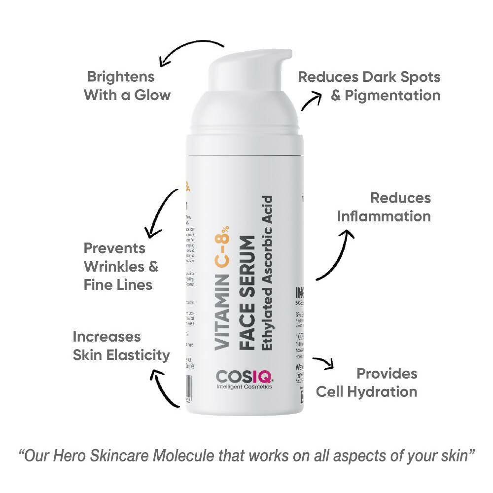 Cos-IQ Vitamin C-8% Face Serum - Distacart