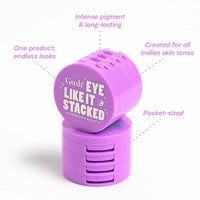 Thumbnail for Gush Beauty Eye Like It Stacked - KPOP - 4 in 1 - Purple Rain, Sunshine Yellow, Blue Lagoon & Pop Pink - Distacart