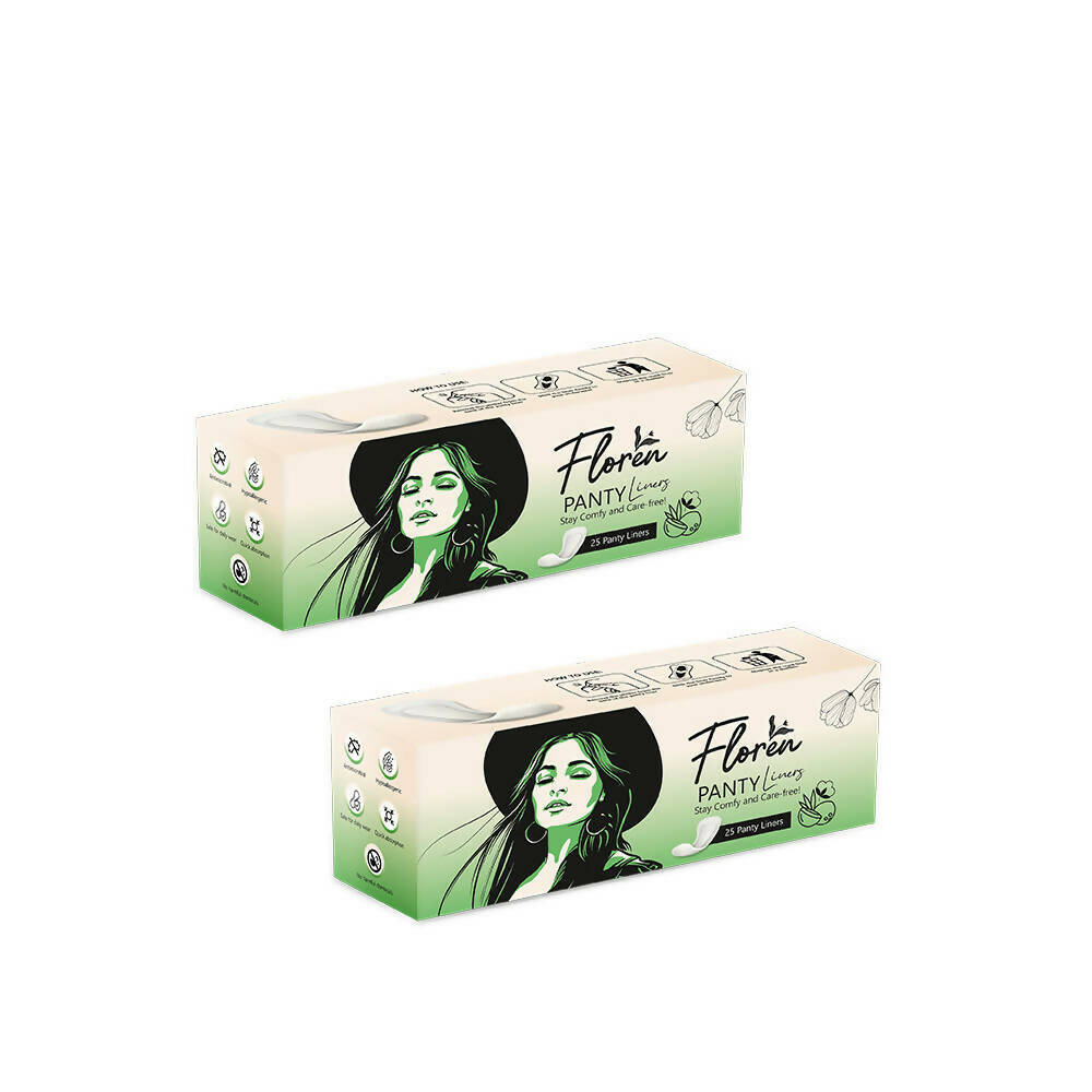 Floren Panty Liners Curvy Design for Extra Comfort - Distacart