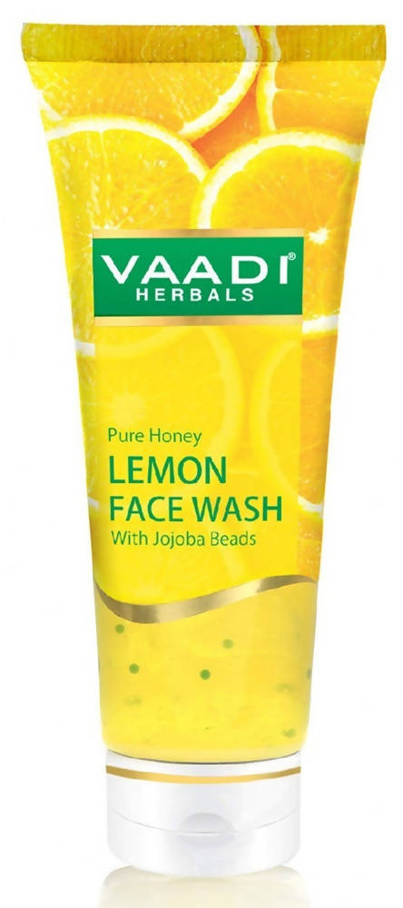 Vaadi Herbals Pure Honey Lemon Face Wash With Jojoba Beads - Distacart
