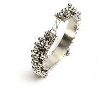 Thumbnail for Mominos Fashion Kamal Johar Oxidised Silver-Plated Ghungroo Handcraft Bracelet