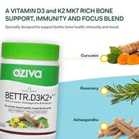 Thumbnail for OZiva Plant Based Bettr.D3K2+ Capsules