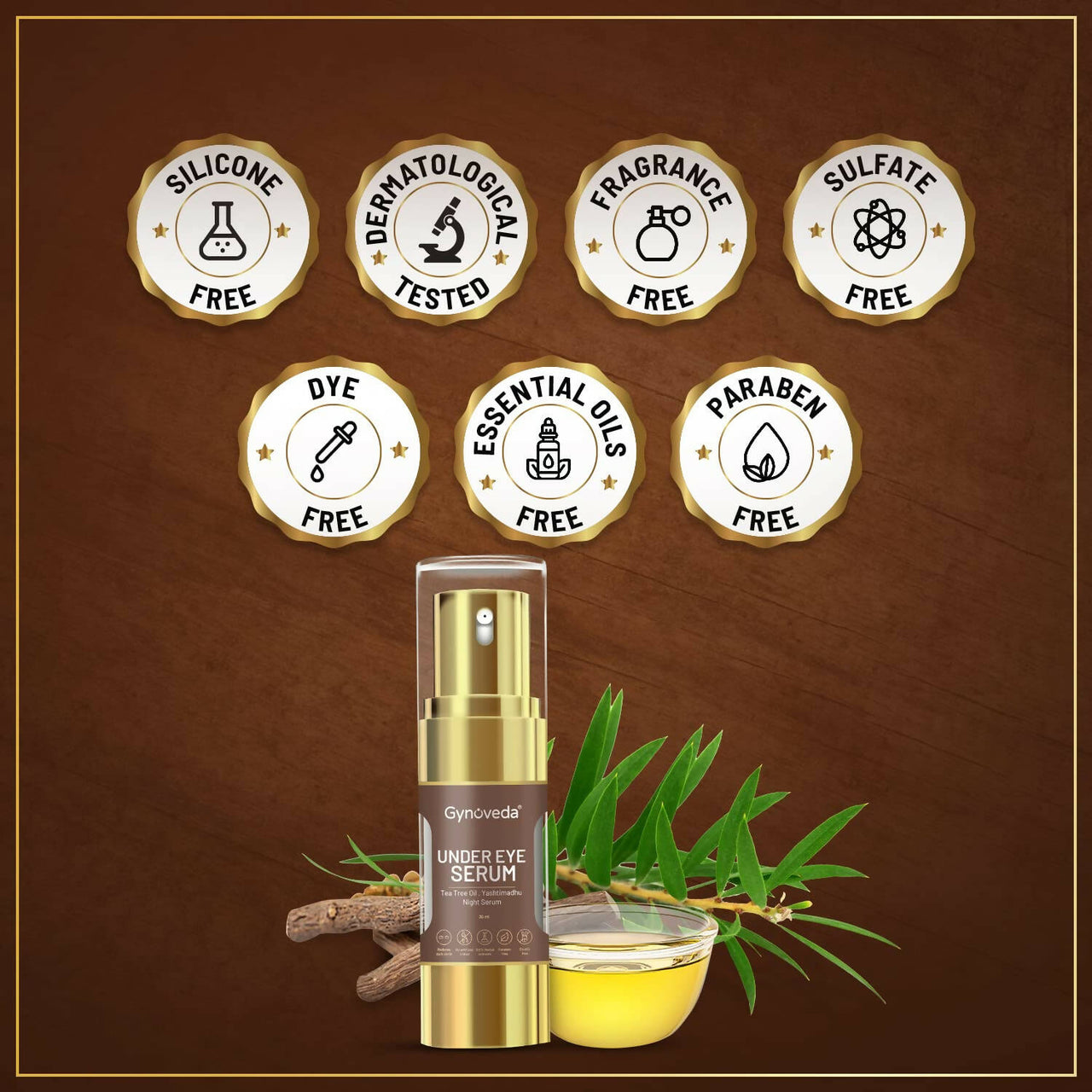 Gynoveda Under Eye Serum For Dark Circles Puffiness - Distacart