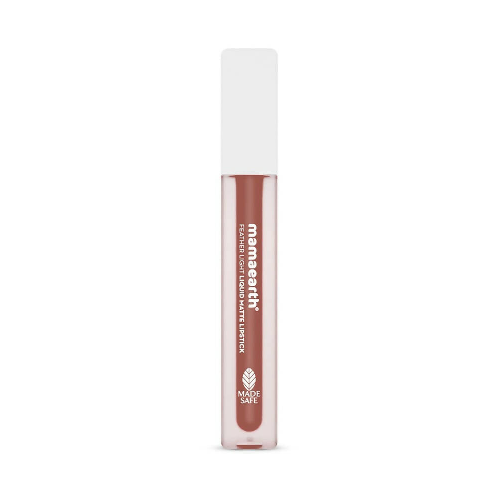 Mamaearth Feather Light Liquid Matte Lipstick - Nude Punch - Distacart