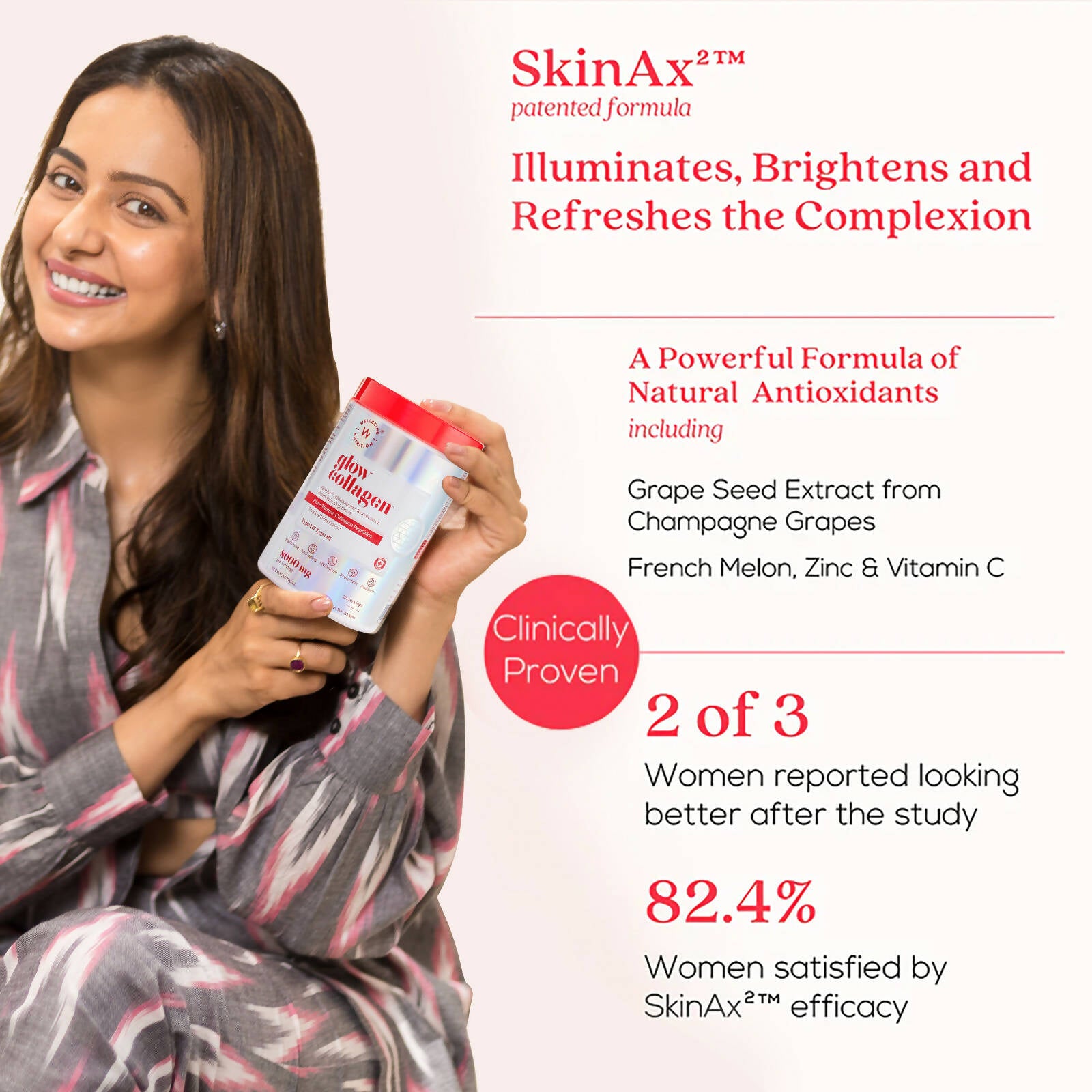 Wellbeing Nutrition Glow Korean Marine Collagen Peptides-Tropical Bliss Flavor - Distacart