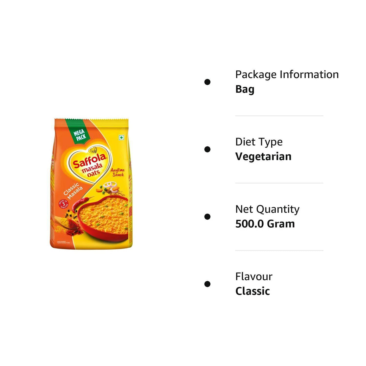 Saffola Masala Oats Classic Masala - Distacart