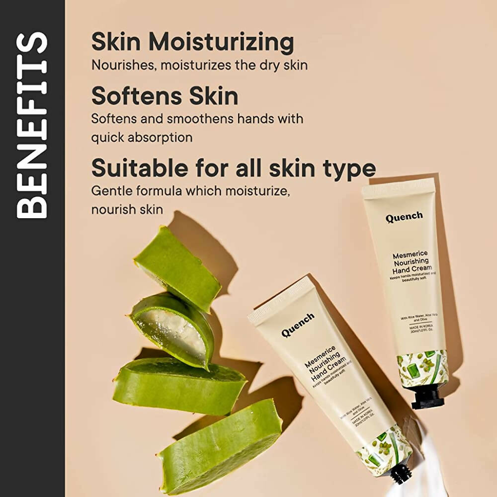 Quench Botanics Mesmerice Nourishing Hand Cream - Distacart