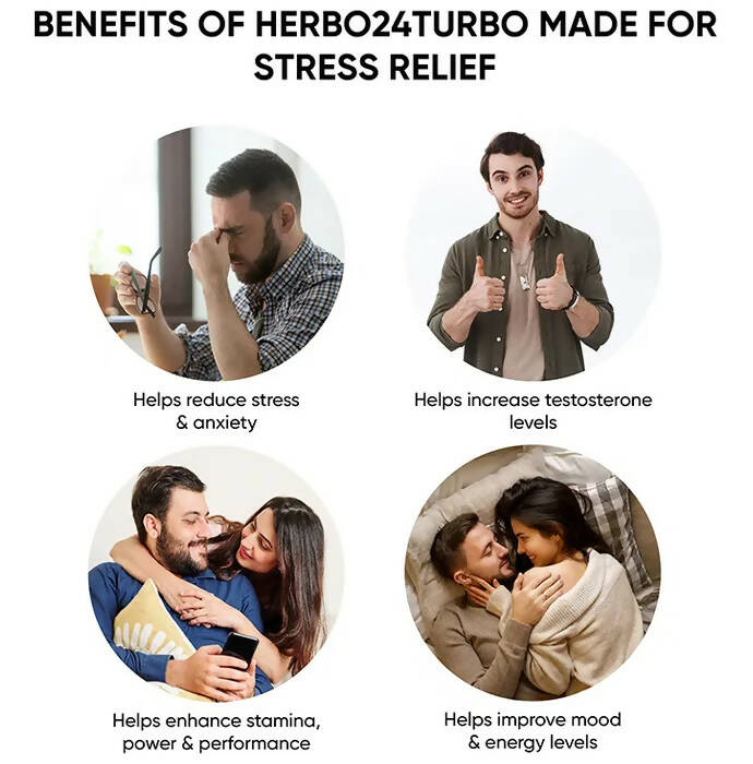 Dr. Vaidya's Herbo 24 Turbo Capsules For Stress Relief - Distacart