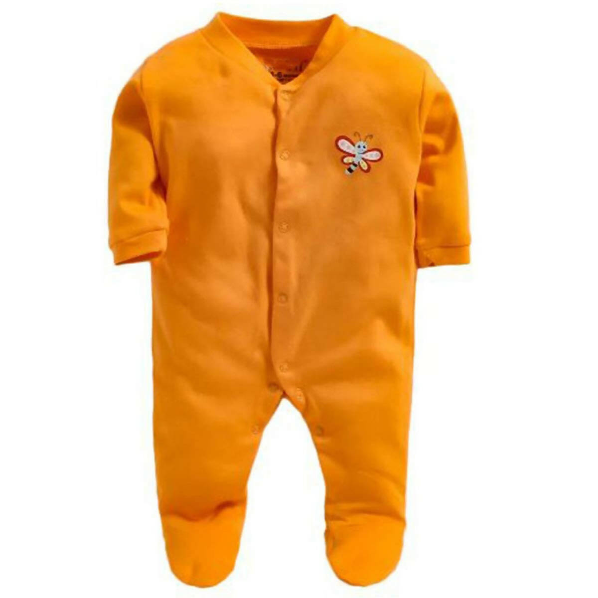 Daddy - G Rompers/Sleepsuits/Jumpsuit /Night Suits for New Born Babies - Orange - Distacart