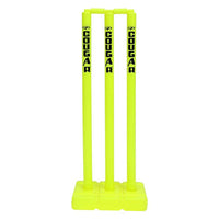 Thumbnail for Cougar Plastic Cricket Stumps Set (Portable Plastic Wicket Set) with Stand & Bails - Distacart