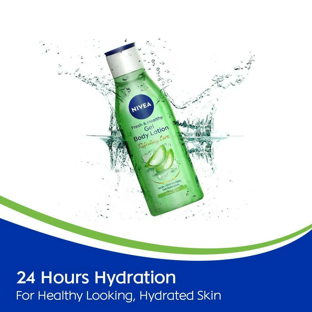 Nivea Fresh & Healthy Aloe Vera Gel Body Lotion Non Sticky Feel - Distacart