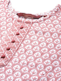 Thumbnail for Deeps women's Pink Embroidered Rayon Kurta - Distacart