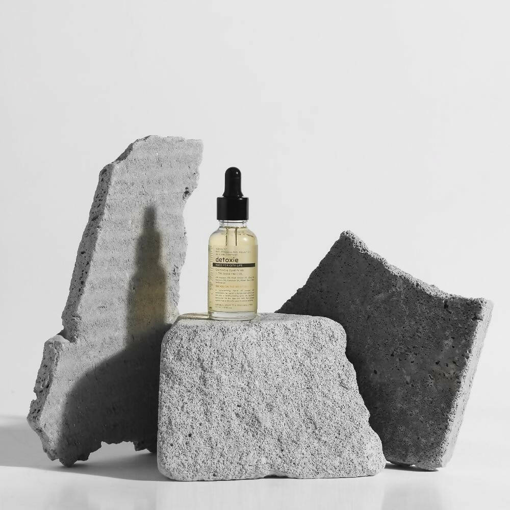 Detoxie Calming & Clarifying Ultra Glow Face Oil - Distacart