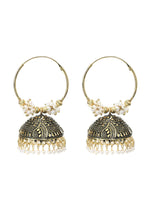 Thumbnail for Mominos Fashion Johar Kamal Women's Latest Designer Golden Color Jhumkas - Distacart