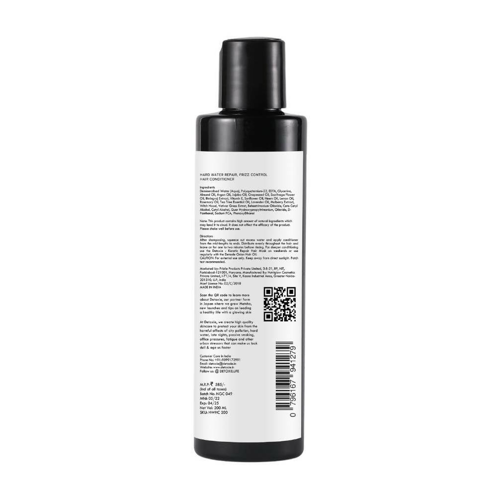 Detoxie Frizz Control & Hard Water Repair Hair Conditioner - Distacart