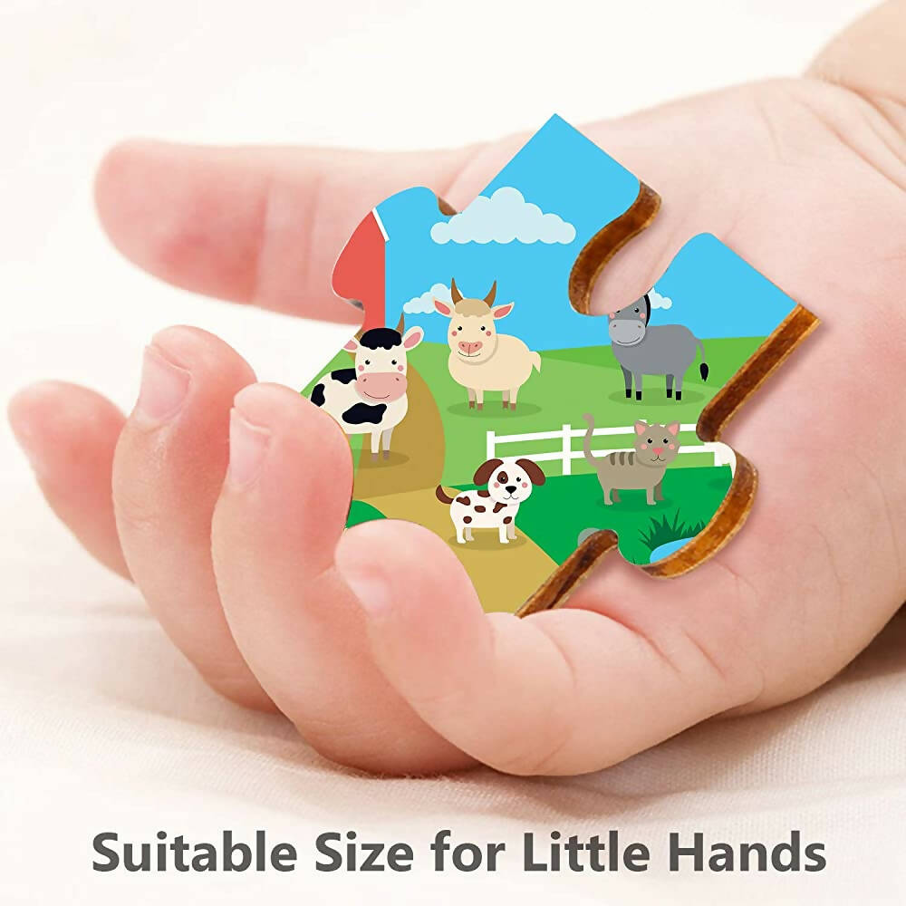Webby Farm House Wooden Jigsaw Puzzle- 40 Pcs - Distacart