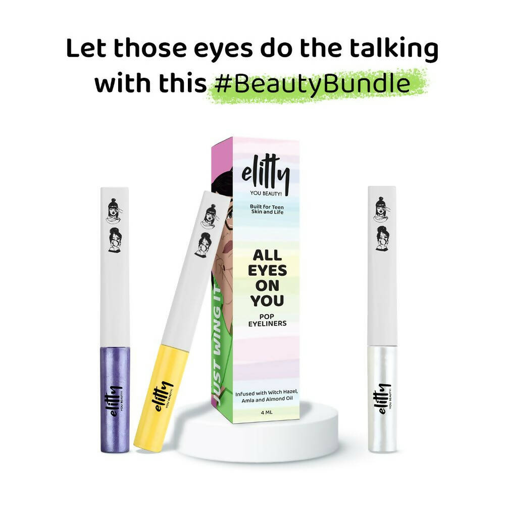 Elitty Eye Gotta Feeling Daylight Pop Color Eyeliner Combo - Distacart