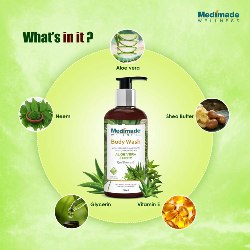 Medimade Wellness Aloevera & Neem Body Wash - Distacart