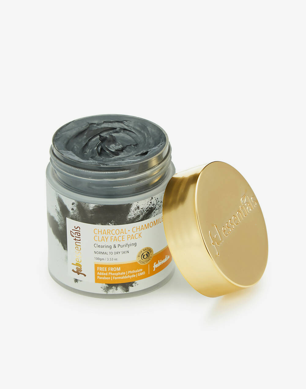 Fabessentials Charcoal Chamomile Clay Face Pack - Distacart
