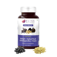 Thumbnail for Bliss Welness Sj Ashwagandha Kaunj Safed Musli Tablets - Distacart