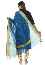 Thumbnail for Mominos Fashion Blue Handloom Cotton Dupatta