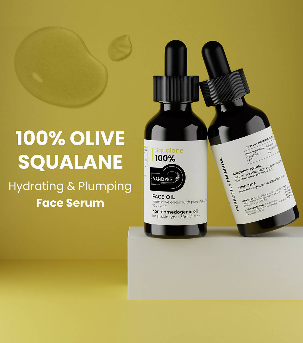 Vandyke Squalane 100% Face Oil - Distacart