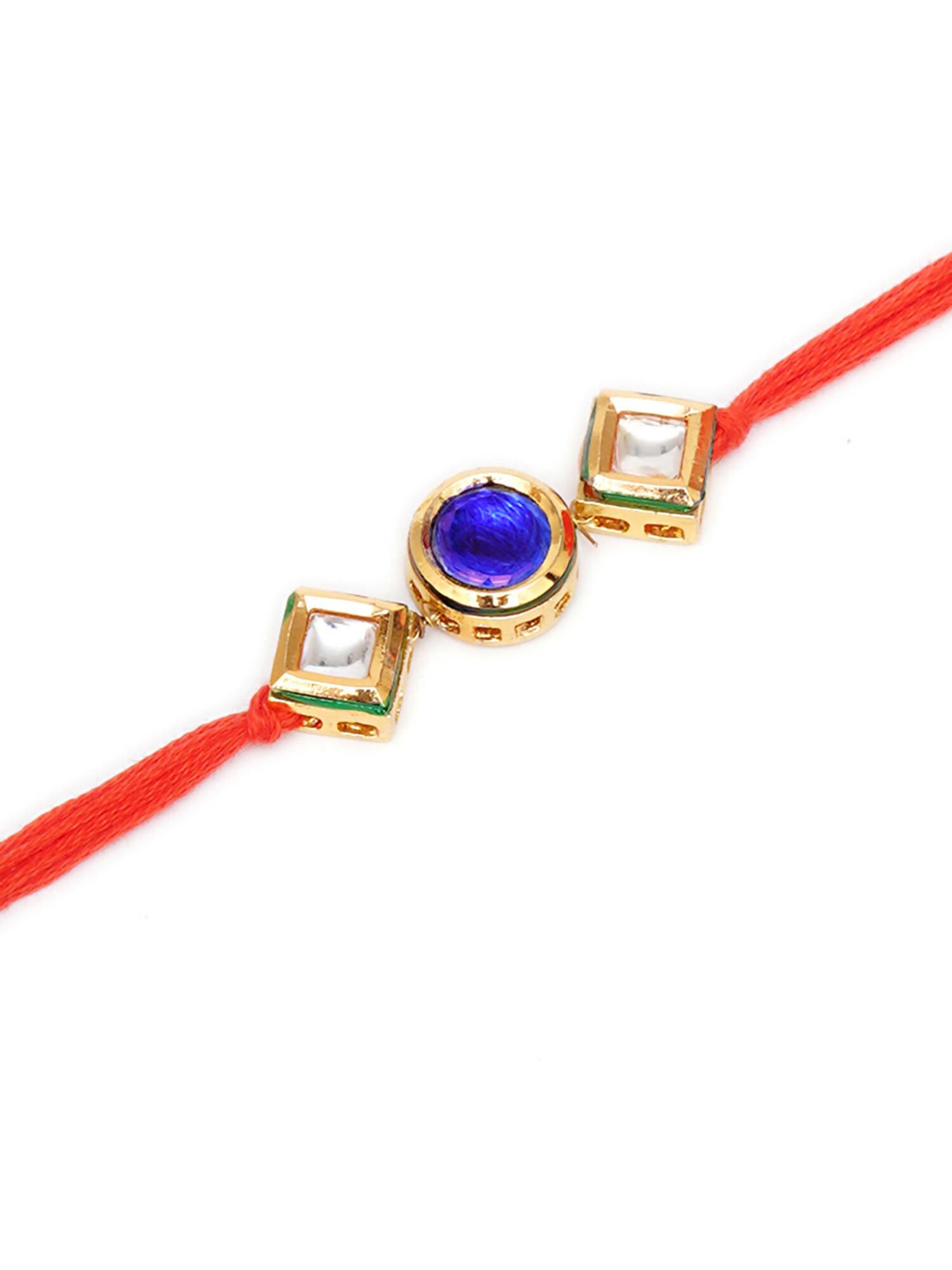 Designer kundan Rakhi - Ruby Raang - Distacart