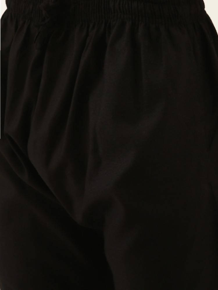 Manyavar Men Black Solid Kurta with Pyjamas - Distacart