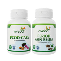 Thumbnail for Nveda PCOD Care Capsules and Period Pain Relief Capsules Combo - Distacart