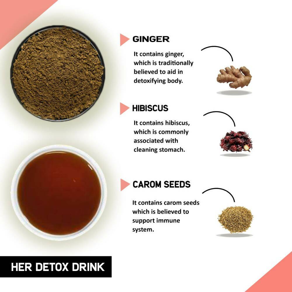 Just Vedic Her Detox Drink Mix - Distacart