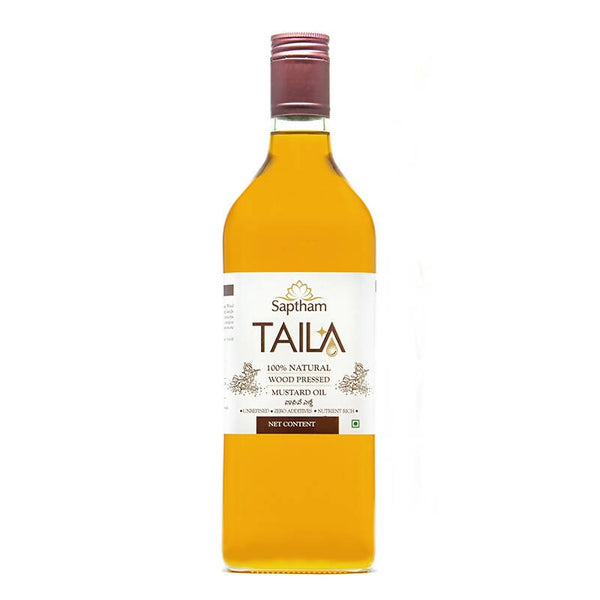 Saptham Taila 100% Wood Pressed Mustard Oil - Distacart