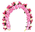 Thumbnail for Pink Flower Hair Gajra