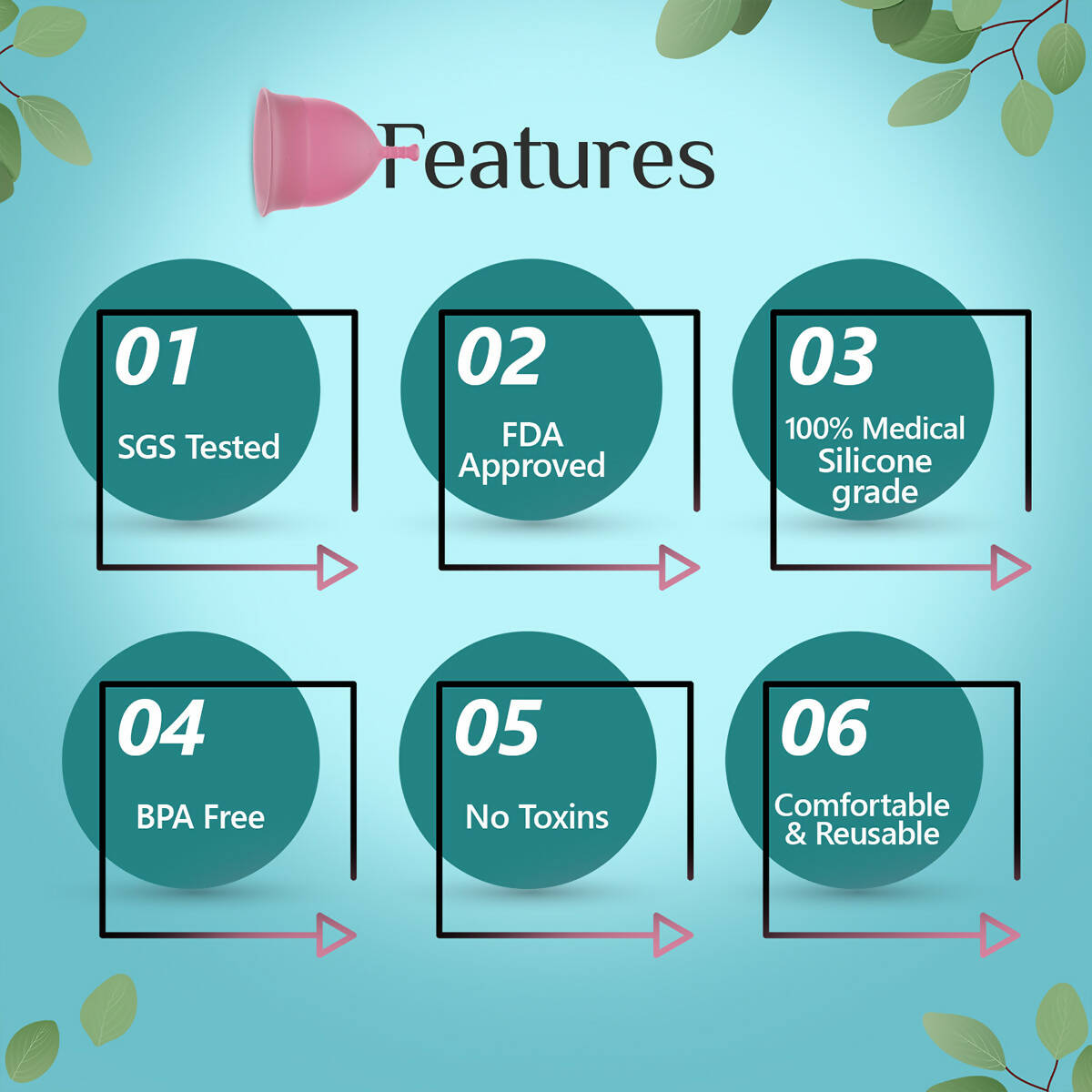 Floren Reusable Menstrual Cup with Menstrual Cup Wash for Women - Distacart